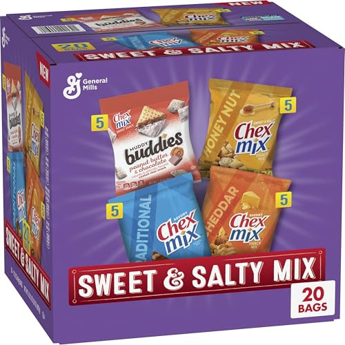 Chex Mix Sweet & Salty Snack Variety Pack, 20 Count