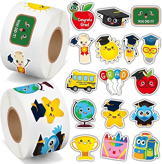 1000-Piece Graduation Sticker Roll