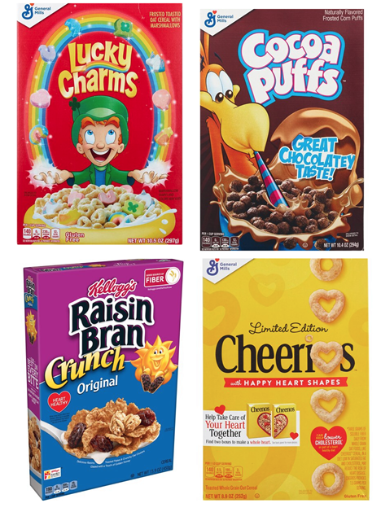 CVS Select General Mills or Kellogg's Cereals
