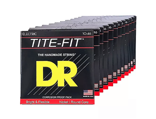 DR Strings TITE-FIT Nickel-Plated Electric Guitar Strings (12-Pack)