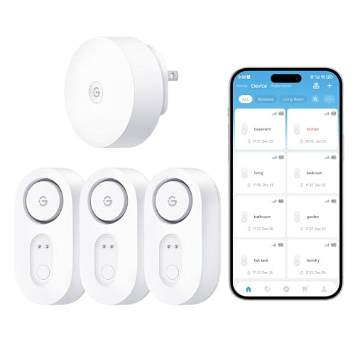 GoveeLife Water Leak Detector 1s Bundle, 3 Pack