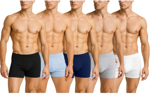 Men's Cotton Stretch Classic Boxer Briefs - 6 Pack