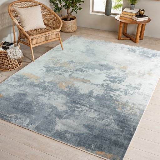 Hyacinthie & Owais Modern Abstract Machine Washable Area Rug