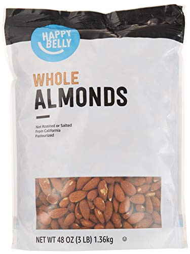 Happy Belly Whole Raw Almonds, 3 Lbs.