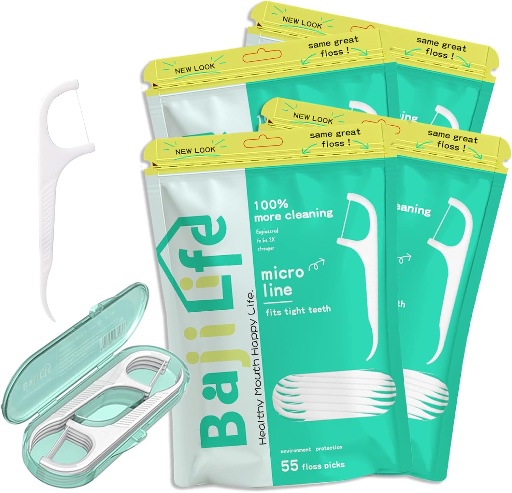 Dental Floss Pick Dispenser and Refills 