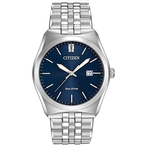 Citizen Men's Classic Corso Eco-Drive Blue Dial Stainless Steel Watch 40mm