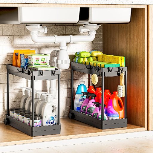 Cicilyna Under Sink Organizer - 2 Pack