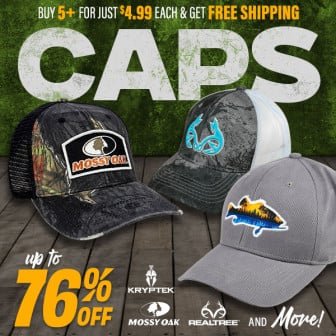 Caps Sale: Realtree, Mossy Oak, Kryptek & More