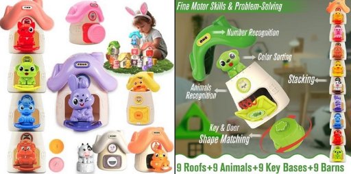Farm Animals and Stacking Barn Set