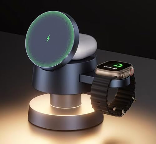 iVANKY 4-in-1 Wireless Charging Station with Mushroom-Light