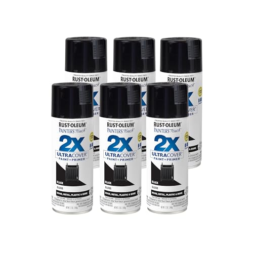 Rust-Oleum Painter's Touch 2X Ultra Cover Spray Paint 6-Pack (Gloss Black) Deal