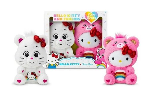 Hello Kitty and Cheer Bear Plush 2-Pack