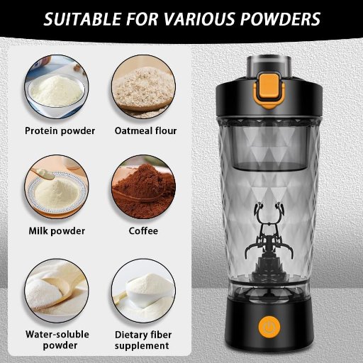 Electric Self-stirring Protein Shaker Bottle, 22 Oz.