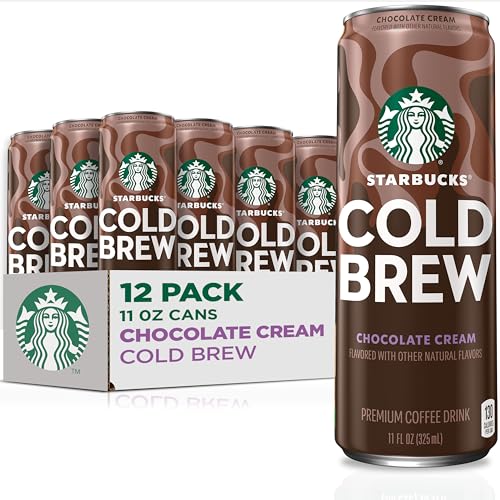 12-Pack 11-Oz Starbucks Cold Brew Coffee (Chocolate Cream)