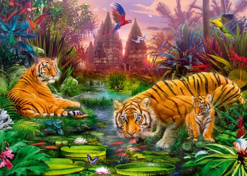 Wonder Forge Tiger Family Jigsaw Puzzle, 1000 PCS.