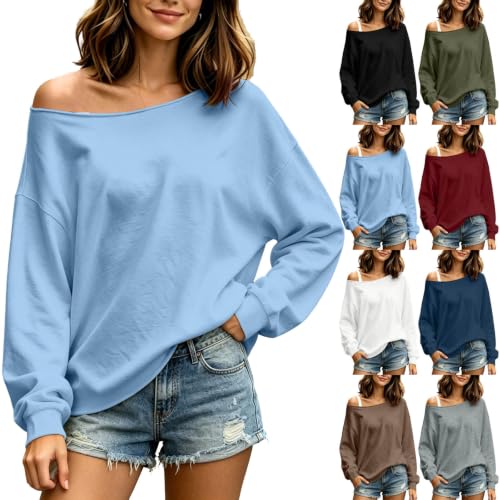 Women's Off Shoulder Oversized Sweatshirt