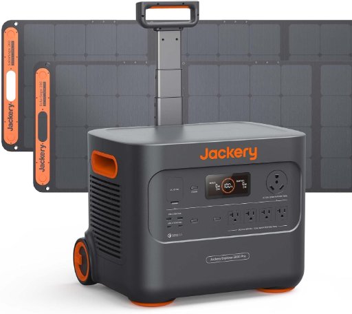 Jackery Explorer 3000 PRO Power Station with 2 Solar Panels