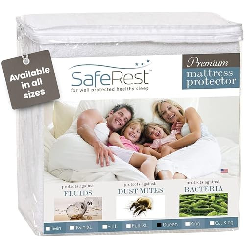 SafeRest Waterproof Queen Size Mattress Protector