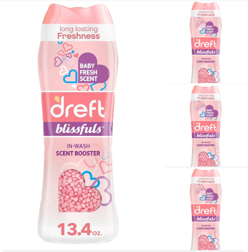 Dreft Blissfuls In-Wash Scent Booster Beads - 4-Pack