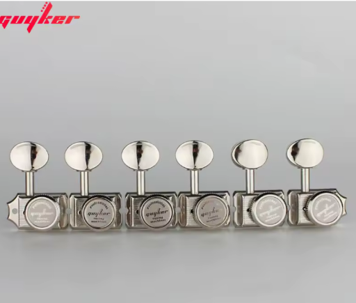 GUYKER Vintage Nickel/Chrome Lock String Tuners for Electric Guitar