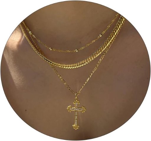 Amicon Layered Cross Necklaces