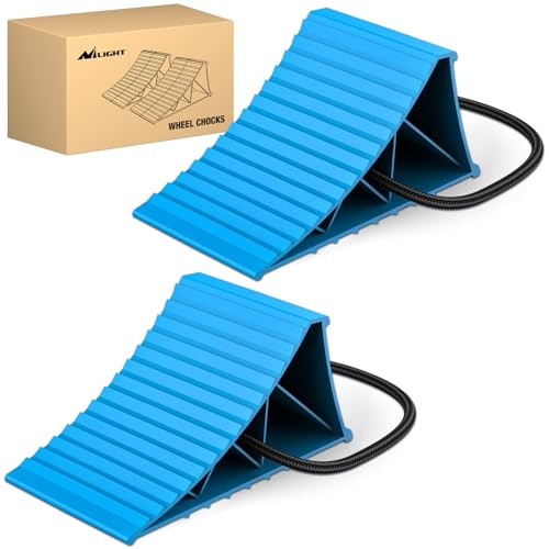 Nilight Wheel Chocks, 2-Pack