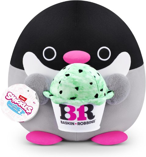 Snackles Series 2 Penguin & Baskin-Robbins 16 Inch Plush by ZURU