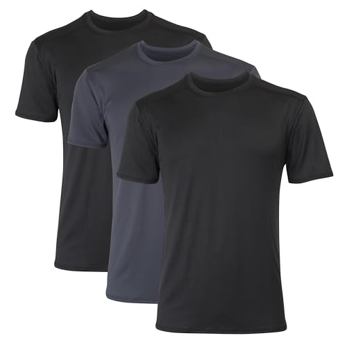 Hanes Men's Breathable Mesh Performance Athletic Tee 3-Pack
