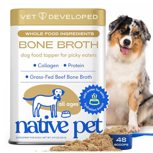 Native Pet Grass-Fed Beef Bone Broth, 48 Scoops
