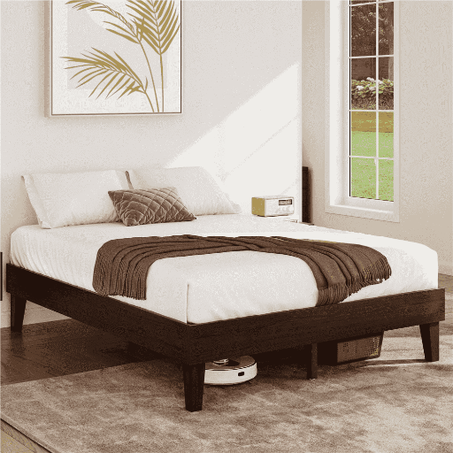 Yaheetech Queen Platform Bed Frame