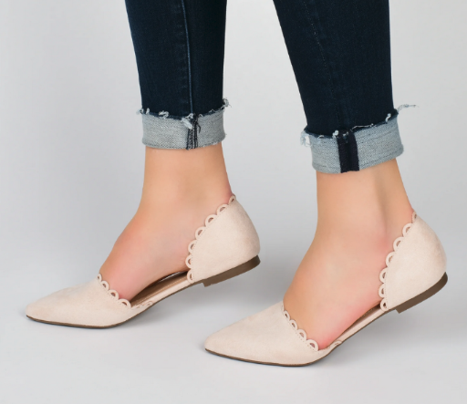Journee Women's Jezlin Almond Toe D'Orsay Flats