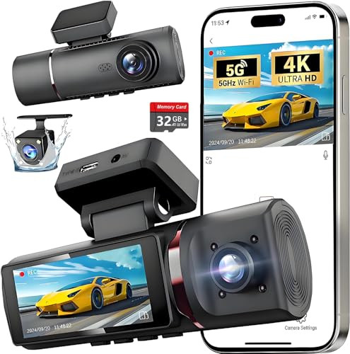 3 Channel 4K WiFi Dash Cam