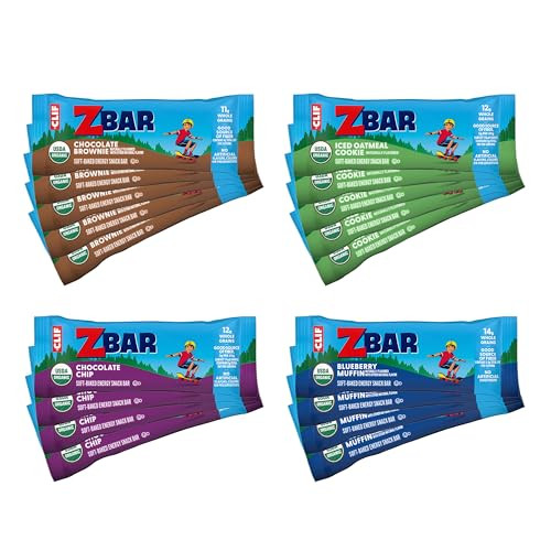 CLIF Kid Zbar Soft Baked Snack Bars Variety Pack, 18 Count