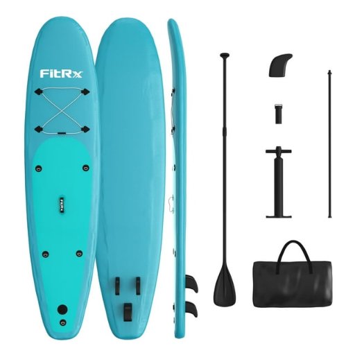 FitRx Inflatable Paddle Board with Accessories