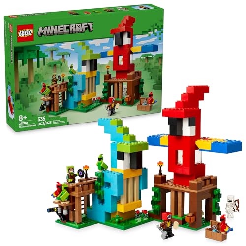 LEGO Minecraft: Minifig-scale - The Parrot Houses (21282) 535-Piece