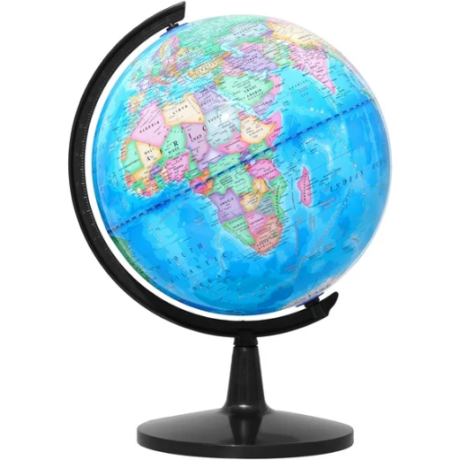 BSHAPPLUS 13'' World Globe with Stand for Kids