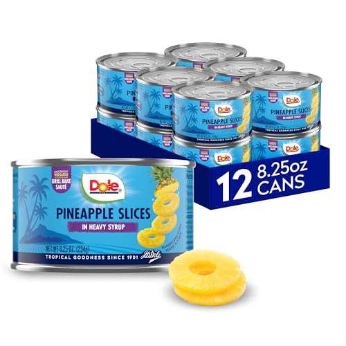 Dole Pineapple Slices in Heavy Syrup - 12 Pack