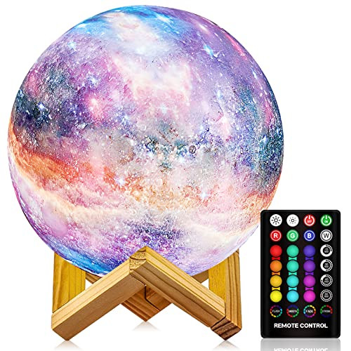 Logrotate 16-Colors Rechargeable LED Moon Lamp