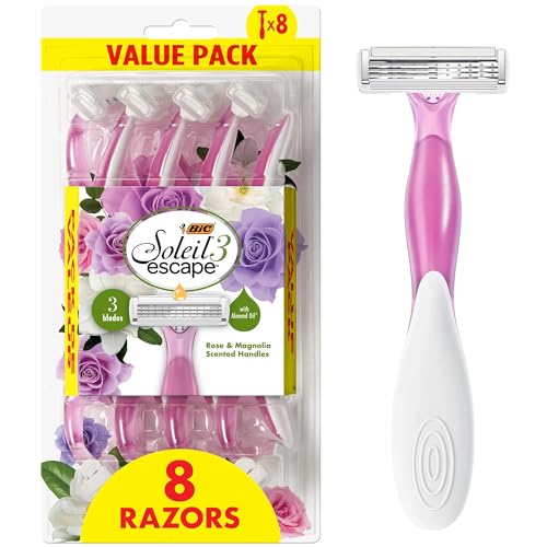 BIC Soleil 3 Simply with Aloe or Escape Scented Women's Disposable Razors 8-Pack Deal