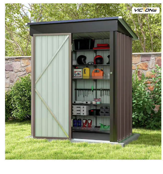 Victone 5x3 FT Metal Outdoor Storage Shed