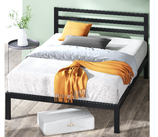 Zinus Mia Metal Platform Bed Frame with Headboard