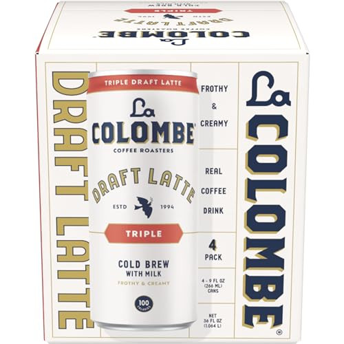 La Colombe Draft Latte Cold Brew Coffee 4-Pack, 9 Fl. Oz.