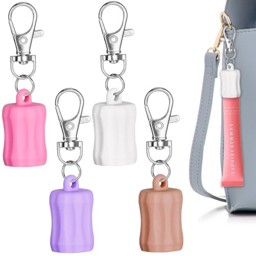 Lip Gloss Holder Keychain 4-Pack