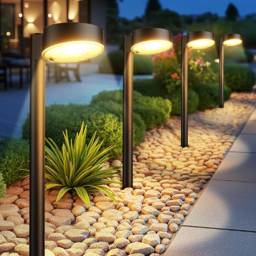 Ahaorigin 8 Pack Solar Pathway Lights Outdoor