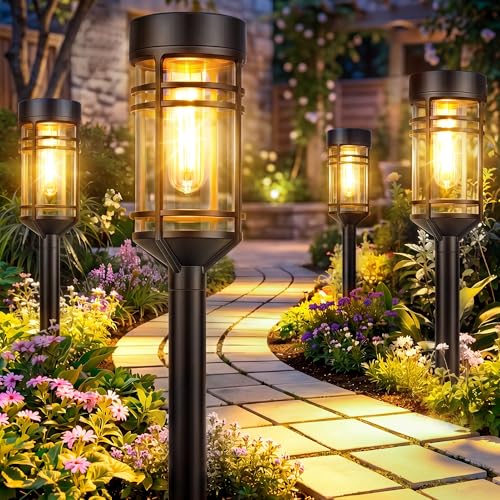 Solar Pathway Lights Outdoor 8-Pack