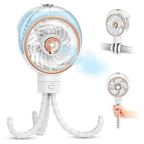 Ausic Stroller Fan with Mist