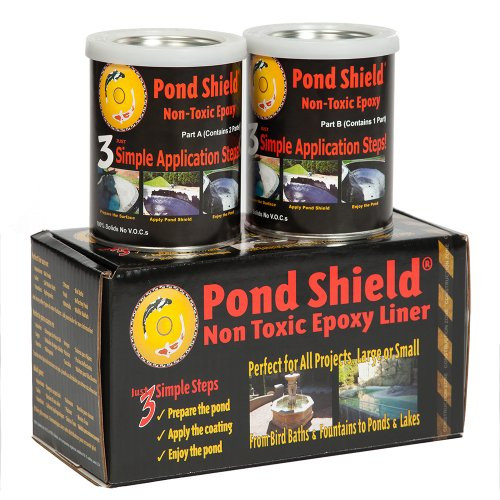 Pond Shield Pond Armor Non-Toxic Epoxy Paint, Sky Blue, 1 Qt.
