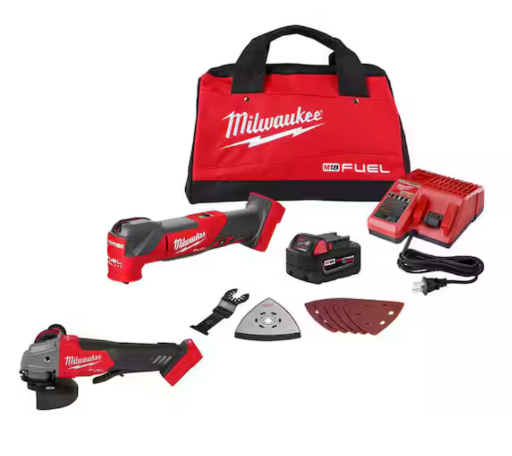 Milwaukee M18 Fuel Oscillating Multi-Tool Kit and Grinder