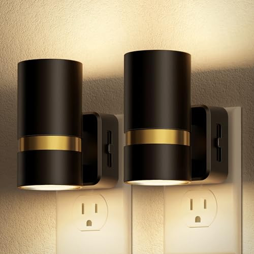 2-Pack Automatic Dusk to Dawn  Plug In Night Lights