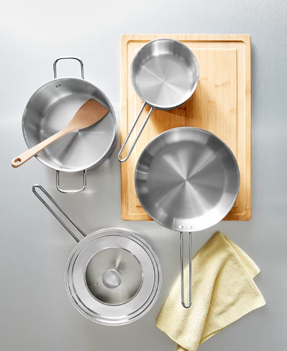 Arch Studio Stackable Stainless Steel Cookware Set
